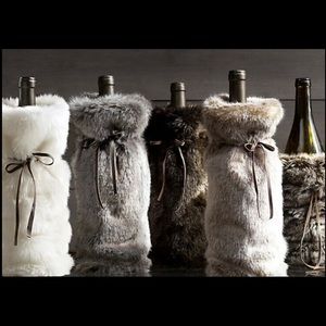 Faux Fur Wine Bag